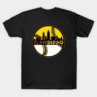 Slam Diego Baseball City Sunset 3 T-Shirt